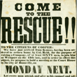 &ldquo;Come to the Rescue!!&rdquo; Broadside