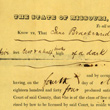 License for Jane Brackenridge to Live in Missouri