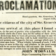 Major John McDonald&rsquo;s Proclamation 
